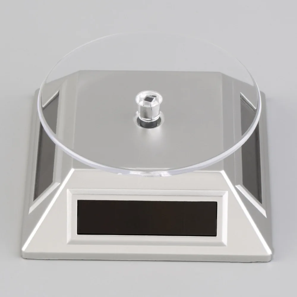 

Solar Powered Rotating Jewelry Mobile Phone Ring Bracelet Watch Display Stand Drop Shipping