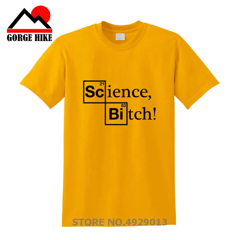 Мужская футболка летняя для взрослых с надписью Science Bitch Breaking Bad heisenберга Jesse Pinkman