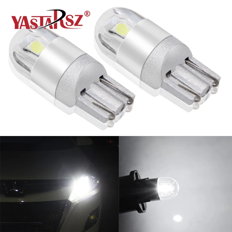 

2pcs Car led Xenon White T10 168 194 2825 W5W LED Bulbs For Parking Position Lights or License Plate Lights For audi bmw e46 e90