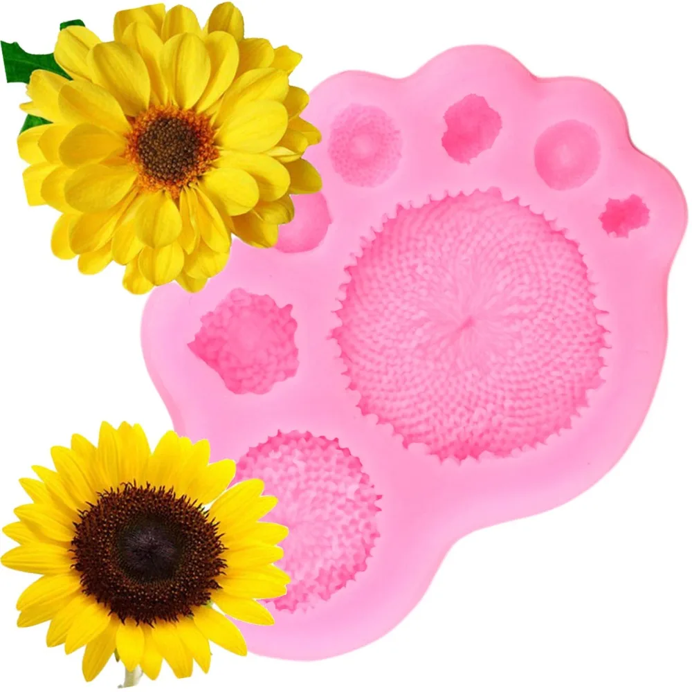 

Sugarcraft SunFlower Stamen Silicone Mold Fondant Mold Cake Decorating Tools Chocolate Mold Kitchen Baking For Flower Making