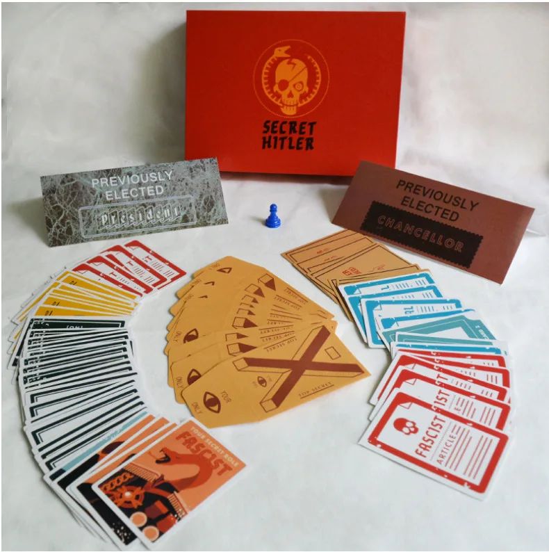 

24 pcs Free DHL SECRET Hitlers anti-human Board Game Table Uncovering English version Adult Toys Playing Card Party Family Gift