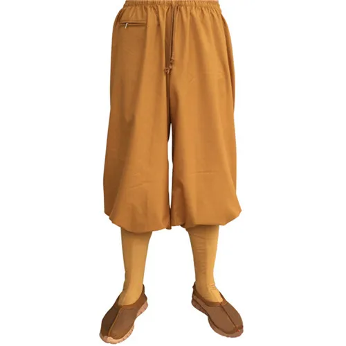 Новинка весна осень буддизм Arhat костюм брюки толстые монах ушу брюки - Цвет: yellow