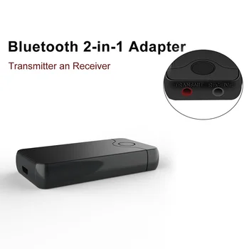 

Bluetooth V4.2 Wireless Audio Transmitter Receiver 2 In 1 3.5mm AUX Wireless Audio Adapter for Speaker TV Smartphone