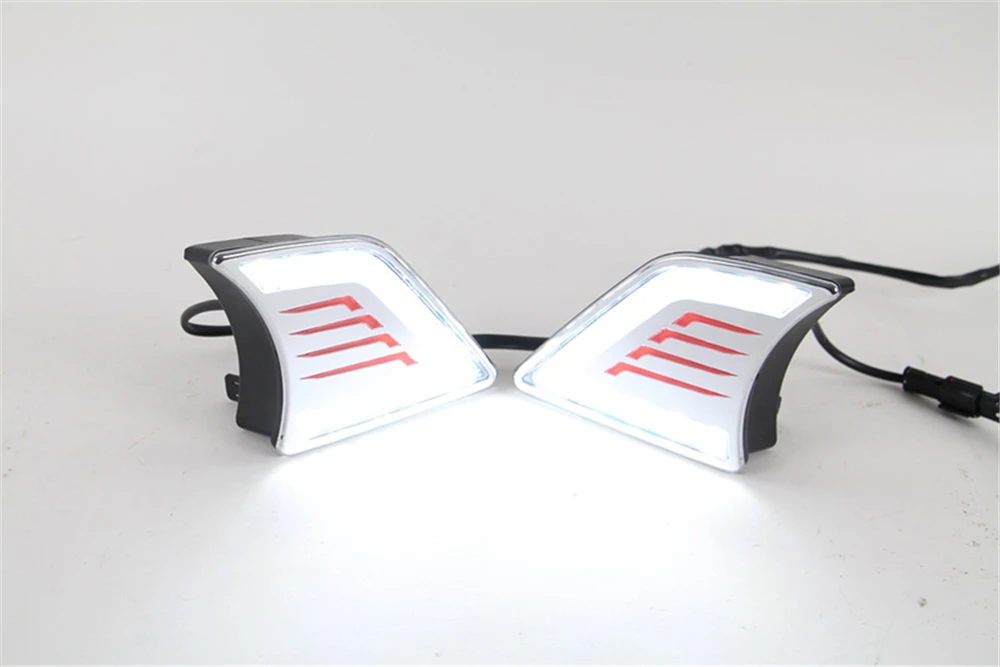 CSCSNL 2 шт. светодиодный DRL Дневной ходовой светильник Дневной светильник водонепроницаемый сигнальная лампа для Toyota Hilux Vigo 2012 2013 автомобильные аксессуары