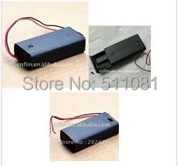 

10pcs 2XAA battery holder case box with switch and cover