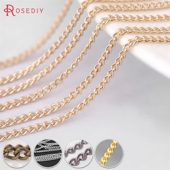 

(25411)5 Meters width:1.5MM Iron Tassel Chains Extended Chains Necklace Chains Diy Jewelry Findings Accessories
