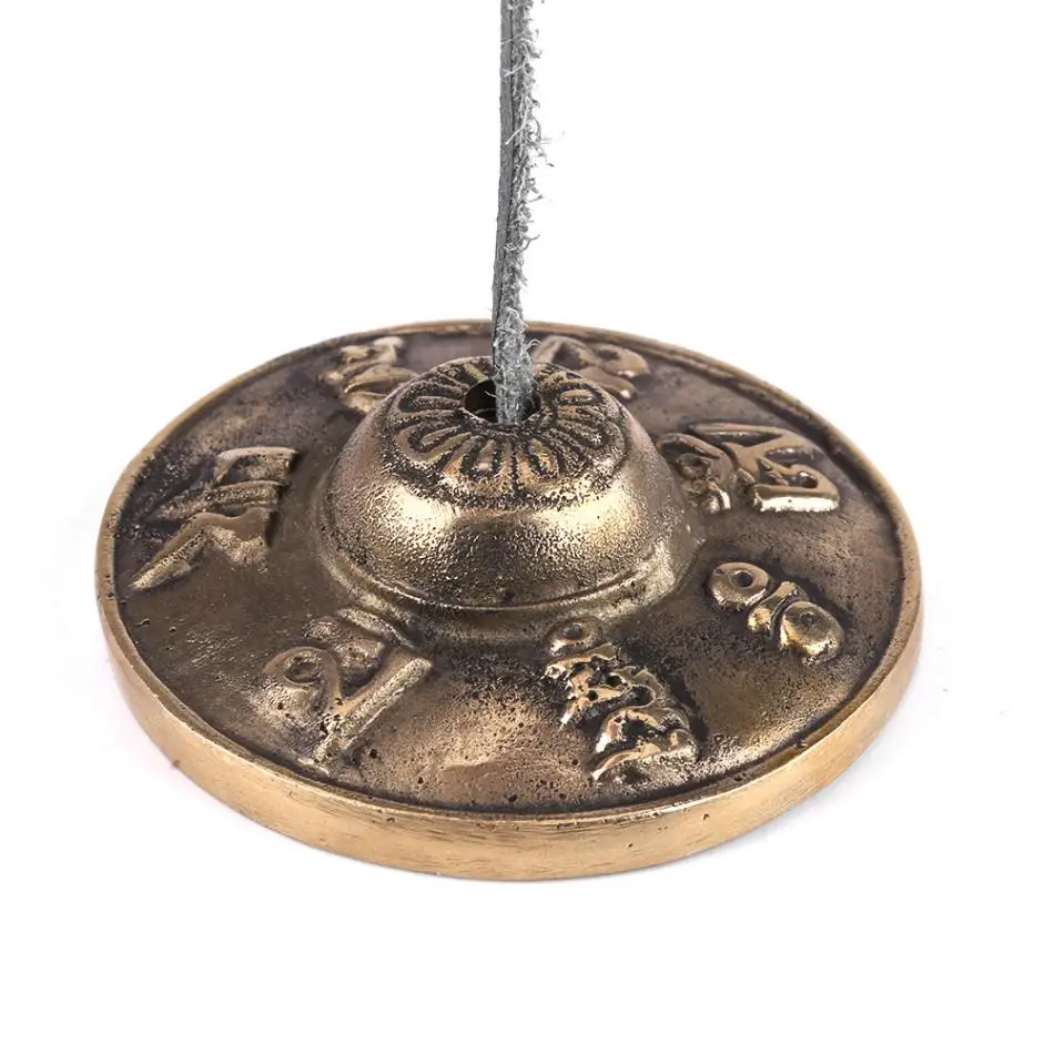 Tibetan Tingsha Cymbals Buddhism Handmade Brass Finger Cymbals Bells Religious Buddhist Musical Apparatus