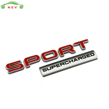 

Metal Car Sticker for Sport Supercharged Land Rover Range Rover Audi Maserati Auto Modified Letter Rear Badge Trunk Emblem Decal