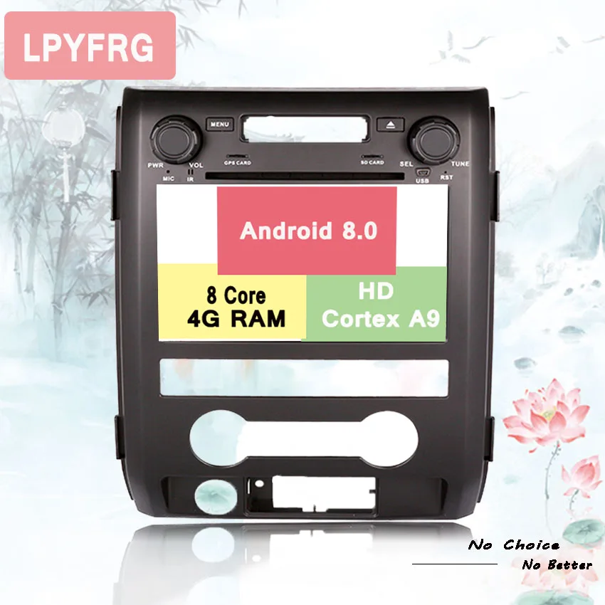 

8'' 2 Din Android 9.0 Octa Core 1024*600 Car DVD Player GPS Navigation For Ford F150 2009-2014 car multimedia stereo Head unit