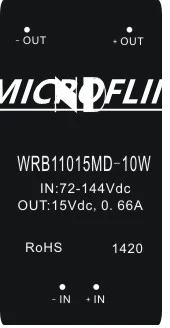 

dc dc buck converter 110v to 12v 0.83a isolated step down power module switching power WRB11012MD-10W