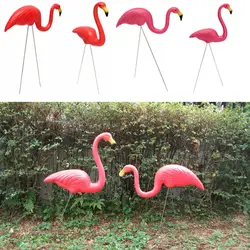 2 шт. открытый пластик моделирование искусственный фламинго для сада Праздничная вечеринка Свадьба вилла декор украшения