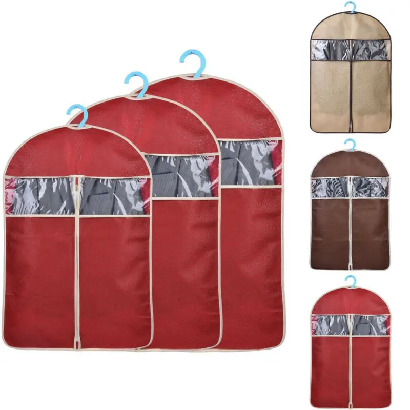 

Dustproof Clothes Garment Suit Cover Bags Hanging Clothes Coat Dust Protector