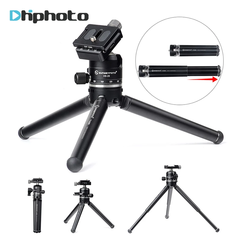 Height adjustable Pod Pocket Tripod, SUNWAYFOTO T1A20D T Mini Tabletop