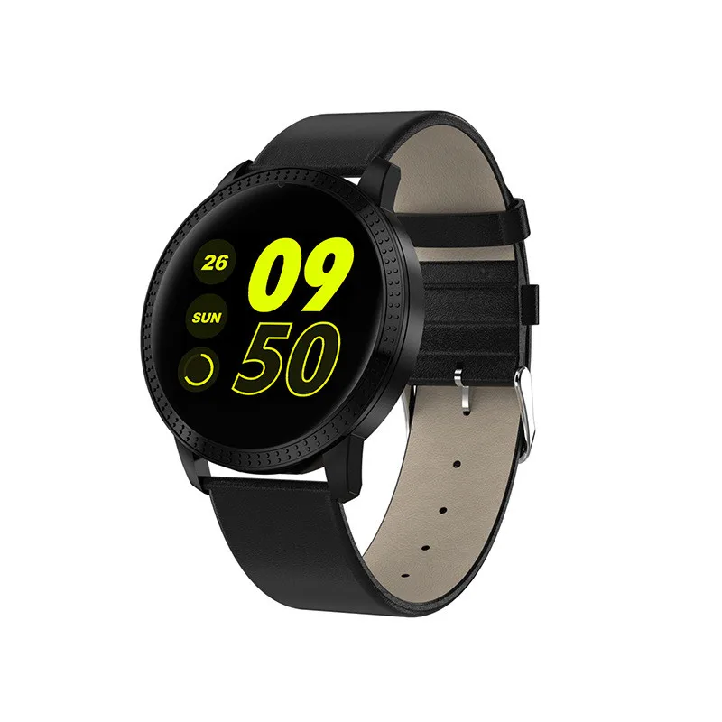 

2019CF18 1.22 Inch Smart Watch Waterproof IP67 Blood Pressure Monitoring Metal Starp Multi Sport Modes SmartWatch Women Band