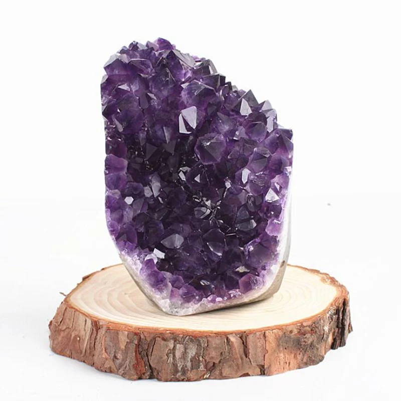 Drusa de Decoração para Casa Pedra Natural Drusy Ametista Geode Cluster Raw Caverna Original Ornamento