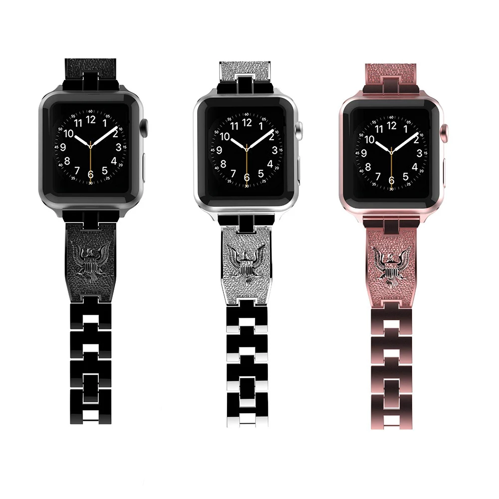 38 мм/42 мм/40 мм/44 мм ремешок для часов Apple Watch Iwatch серии 4/2/1 нержавеющая сталь браслет