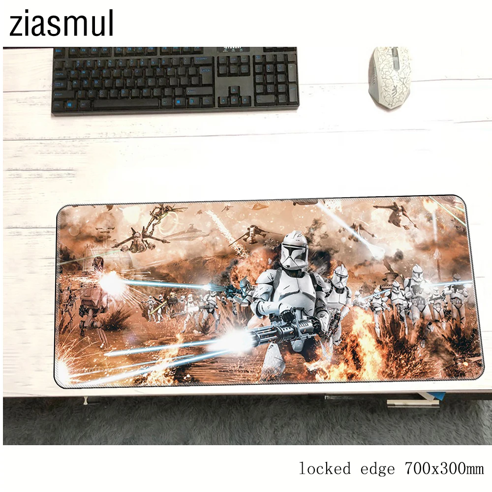 Star Wars Gaming Mouse Pad - 700x300x3mm Non-Slip Mousepad for Computer, Laptop & Notebook