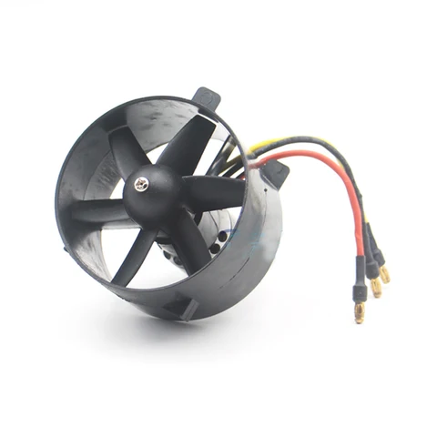 64MM Ducted Fan EDF 60000RPM 3 4S 2853 48000KV Motor Set w 6 blade Propellers Culvert For RC T45 Jet Aircraft Glider Parts 64MM Ducted Fan EDF 60000RPM 3 4S 2853 48000KV Motor Set w 6 blade Propellers Culvert For RC T45 Jet Aircraft Glider Parts