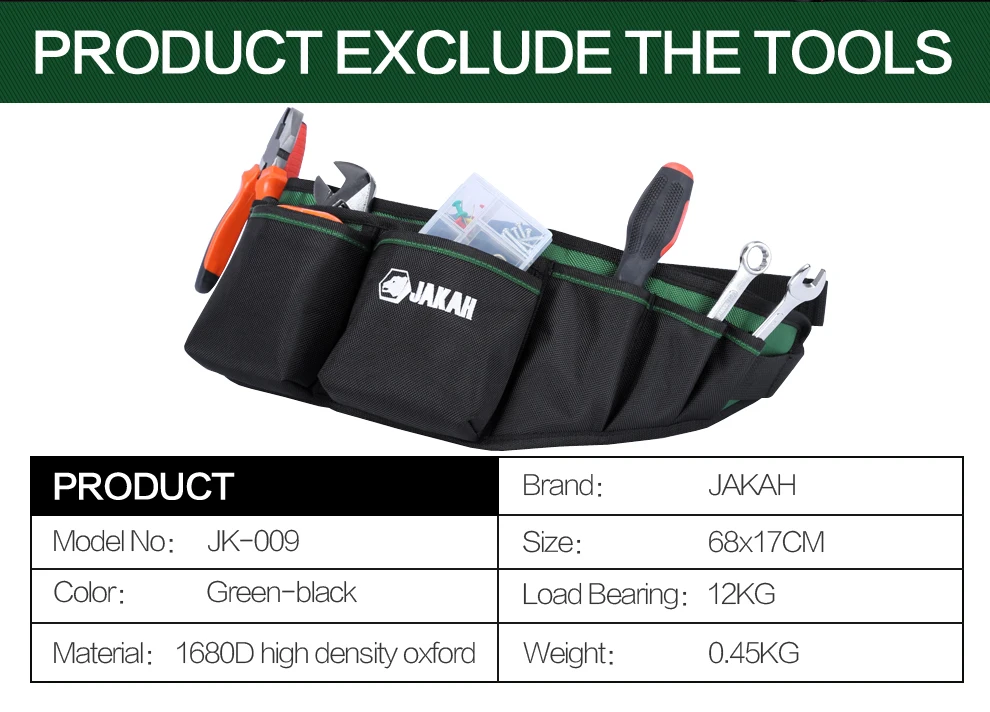 JAKAH электрики талии Pkt инструмент поясная сумка отвертка Чехол Держатель открытый рабочий инструмент поясная сумка