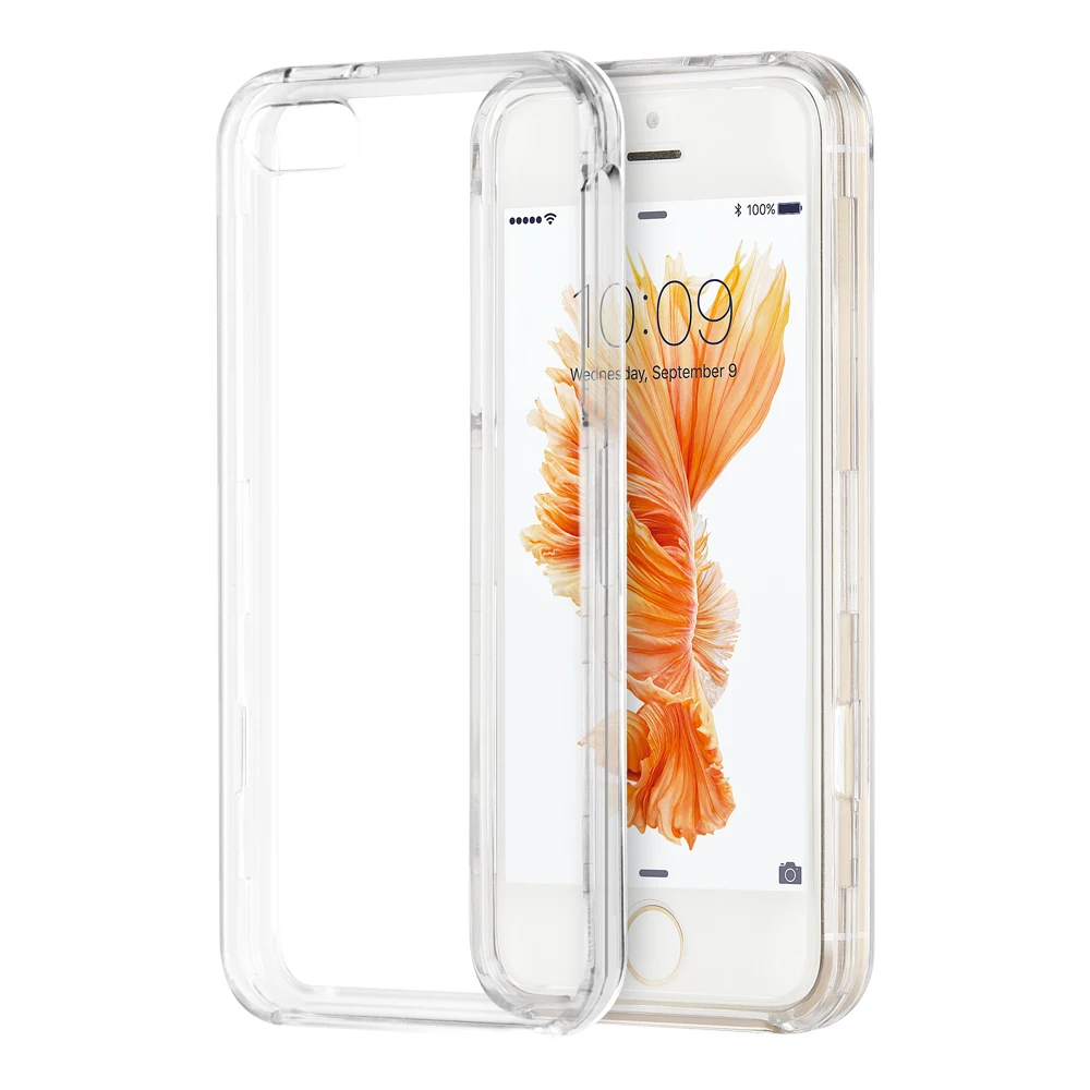 Phone case CRYSTAL CASE CLEAR for iphone 55sSE hard plastic phone case for  55sSE full protective back case CAIP5CL_1 (1)