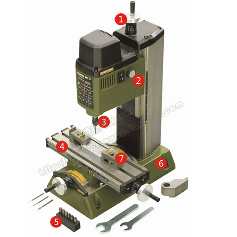 220 V 100 W PROXXON Мини сверлильный станок фрезерный мини рабочего MF70 скамья бурильщик