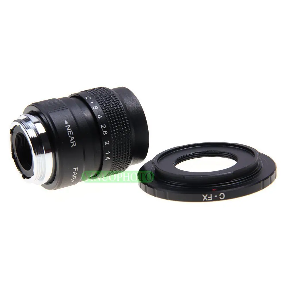 Фуцзянь 25 мм F1.4 CC TV lens + C Mount для Fuji Fujifilm X E2 E1 Pro1 M1 A2|c mount|fujian 25mm f1.4tv |