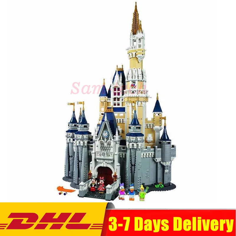 

Compatible Legoingly 71040 Cinderella Princess Castle City Set Model Building Block DIY Toys Birthday Christmas Gifts