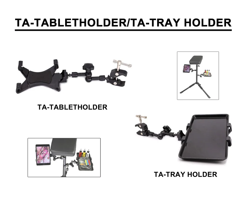 

Adjustable mini armrest tray / holder