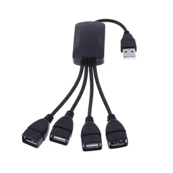 

High Speed Mini 4 Port to 1 USB 2.0 Octopus External Hub Cable Adapter Converter Extender for Notebook PC Laptops