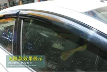 Visor de Ventilación Para Honda Fit/Jazz 2014-2016 Sun/Rain Window Deflector de Viento Mugen Estilo De Plástico