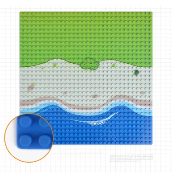 

32*32 Small Dots Seabeach Base Plate Building Block Accessorie Compatible DIY Blocks Sea Island Baseplate for Child toys