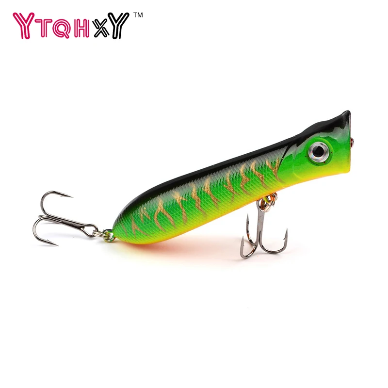 

1 Pcs Big Popper Fishing Lure Pesca Isca Artificial 3d Eyes Popper 8cm 10.7g Japan Baits Fishing Tackle WQ8063