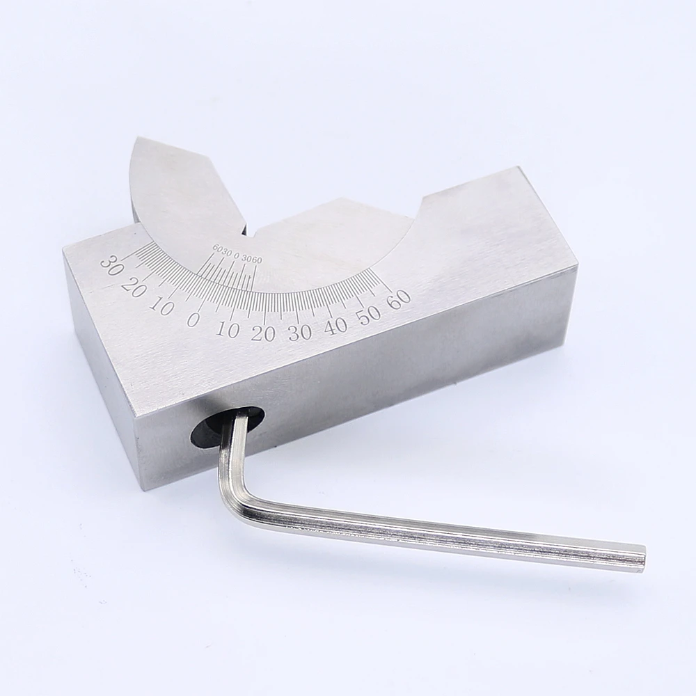 Sine Gauge Adjustable Angle Gauge Precision Angle Pad 0-60 Degree Angle Plate Block