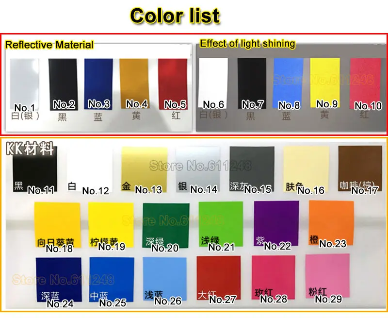 color list