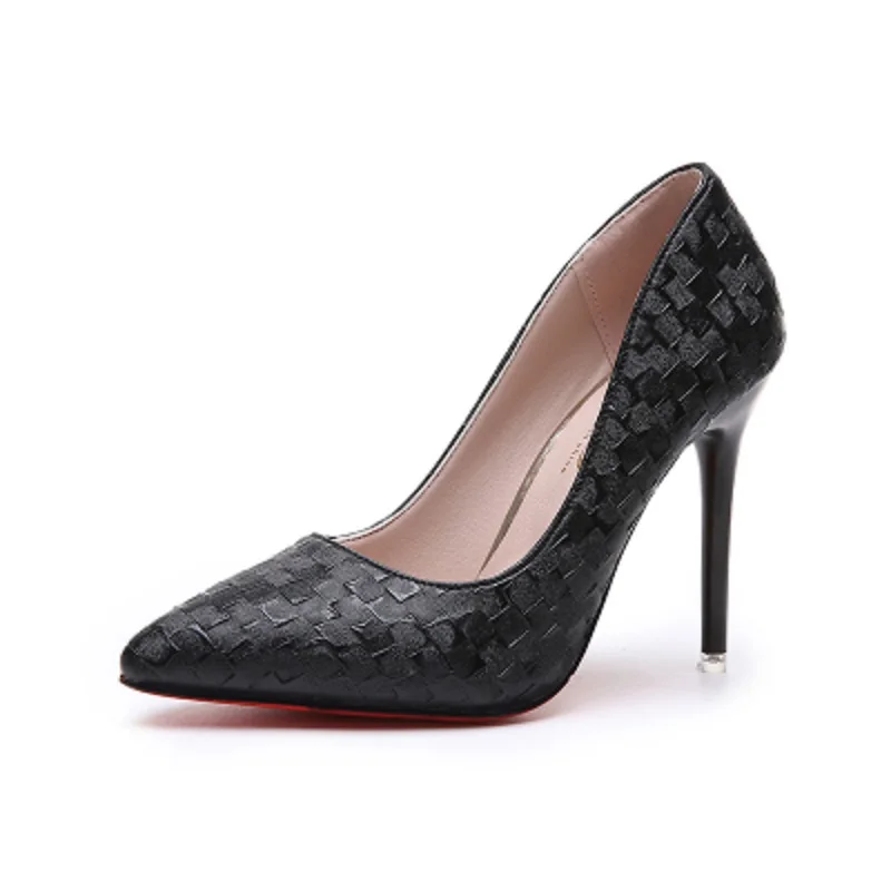 

The new 2019 han edition joker pointed high-heeled shoes with thin shallow mouth with work order shoes with cats