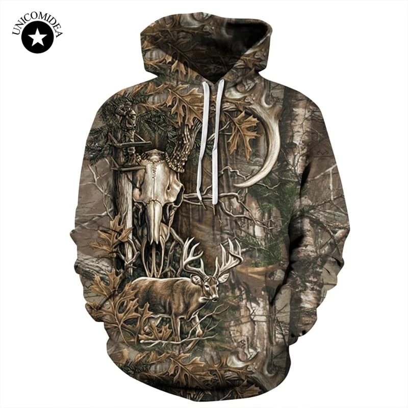  Forest Deer 3D Hoodies Men Women Hip Hop Sweatshirts Winter Autumn Hoody Pullover Tracksuits Casual