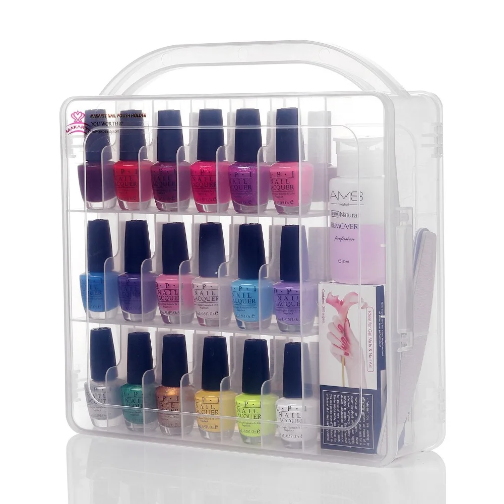 MAKARTT Universal Nail Polish Organizer Holder Compartment, Space Saver