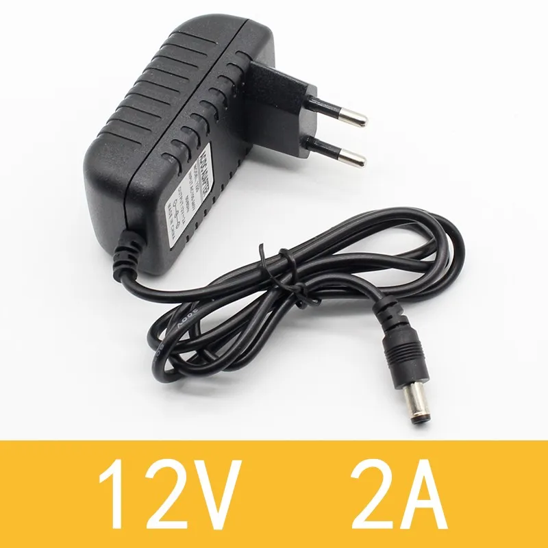 

1PCS 12V2A AC 100V-240V Converter Adapter DC 12V 2A 2000mA Power Supply EU US UK AU Plug 5.5mm x 2.1-2.5mm for LED CCTV