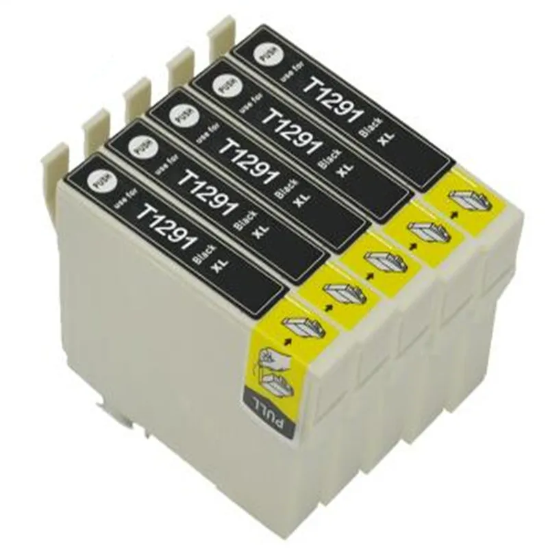

4BK T1291 Ink Cartridges to For T Printers SX620FW SX425W SX235W SX420W SX438W SX440W SX445W SX525WD SX535WD