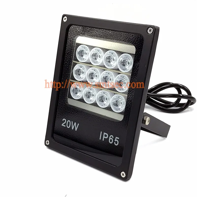 12 шт. светодиодный 60 м ИК инфракрасный осветитель IP65 свет лампы для CCTV камеры безопасности DC/AC угол 15-90 градусов по желанию(SI-B12IR