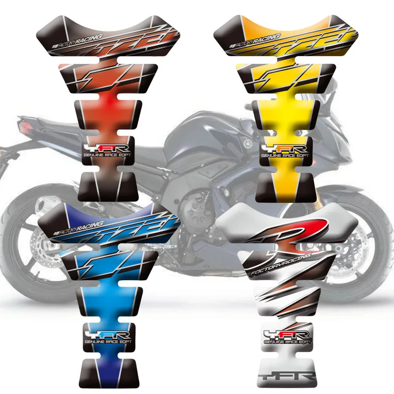 3D Motorcycle Fishbone Protective Decals Tank Pad Protector Decal