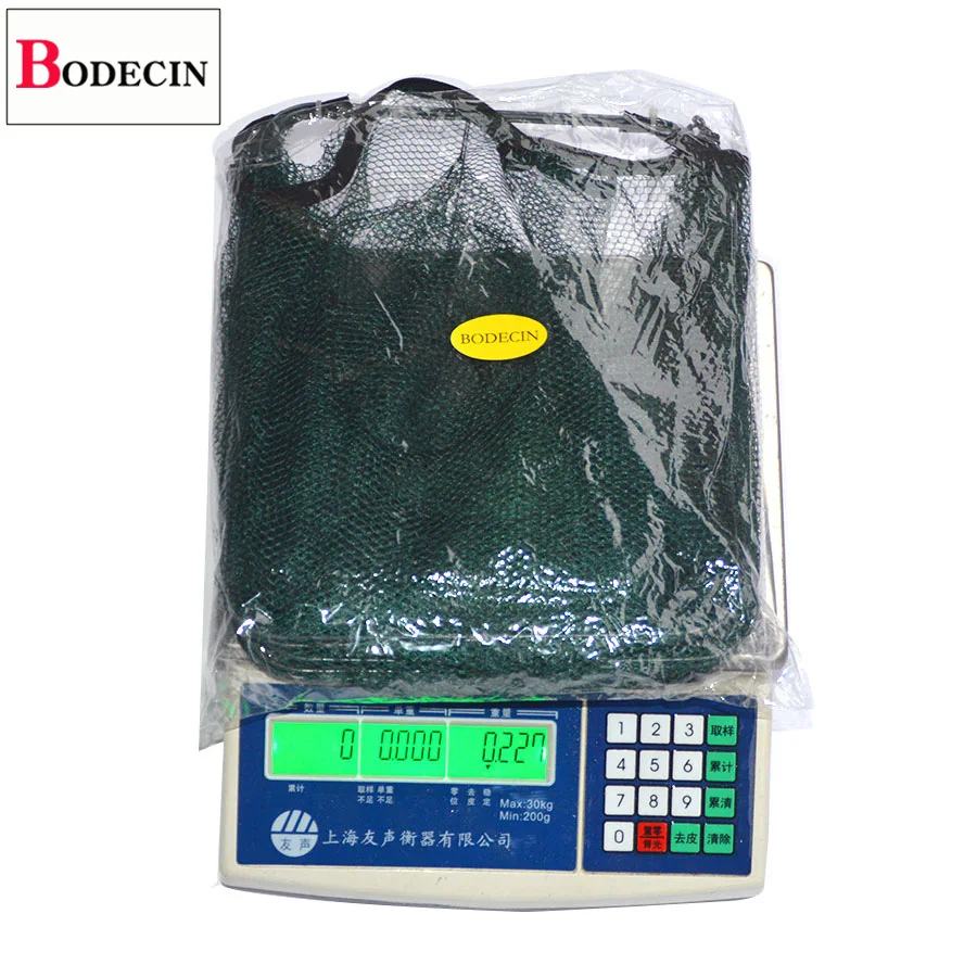 6 Holes Fishing Net Folded Network Automatic Shrimp Fish Trap Minnow Crab Baits Mesh Nylone Casting Crayfish Catcher Nets Cast