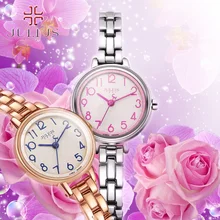 2016 June newest Top Brand JULIUS Women’s Lady Wrist Watch Best Fashion Dress Bracelet Simple Arabic Numbers women watch JA-879