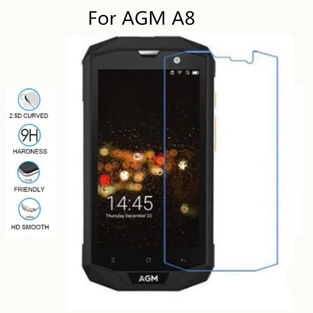 1 шт. закаленное стекло для смартфона AGM A8 9H Взрывозащищенная защитная пленка Защитная экрана