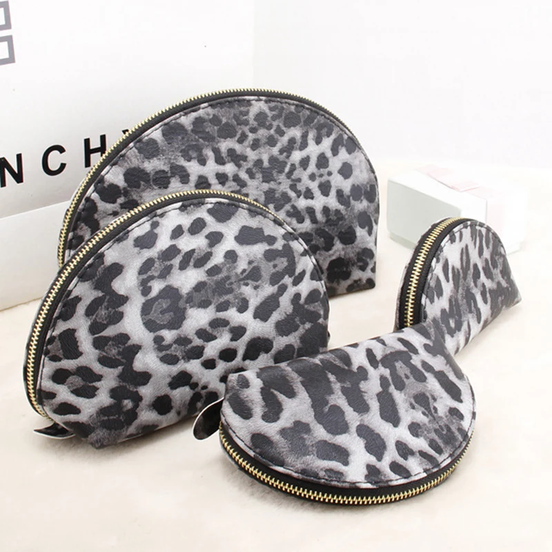 Высокое качество красочные 4 размера 1 комплект Аллигатор косметичка Сумка для хранения женская сумка с леопардовым принтом