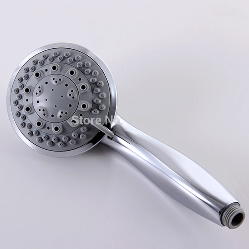Chrome Hand Shower Head with 7 Function Spray Anti limescale Universal