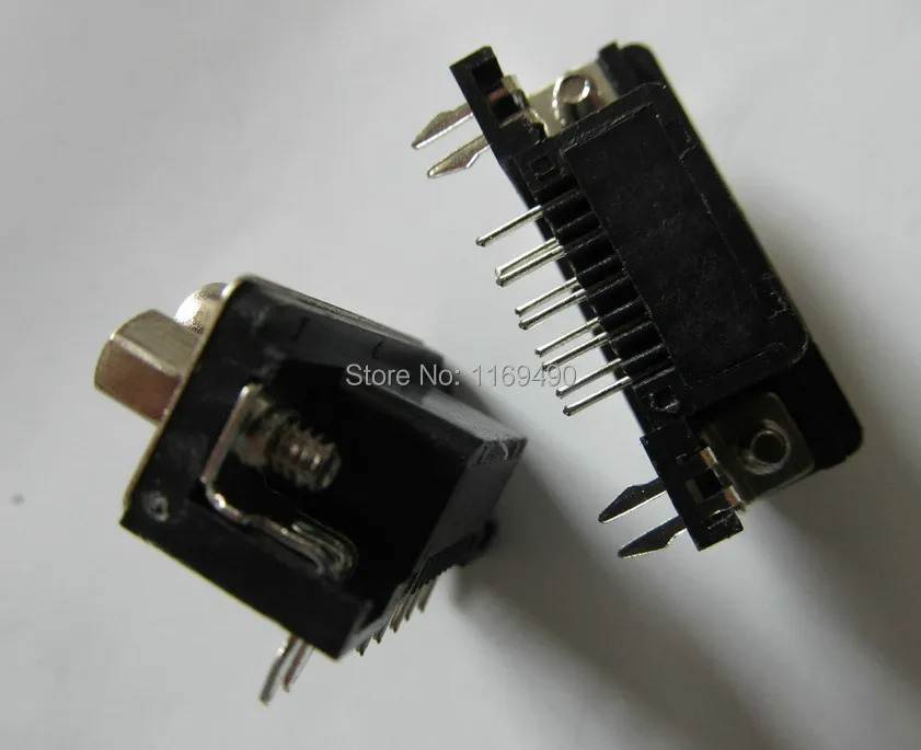 10 штук упак. Новый 2 ряда D Sub db 9 pin DB правый угол папа VGA разъем Головка Разъем