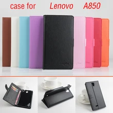 Litchi для Lenovo A850 c A se, Хорошее качество Новый le A там c A SE + h a rd B A CK чехол для Lenovo A850 A 850 телефон c A se