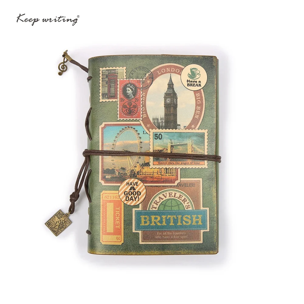 A6 traveler's Notebook Vintage journal Retro Notepad Kraft paper Cute