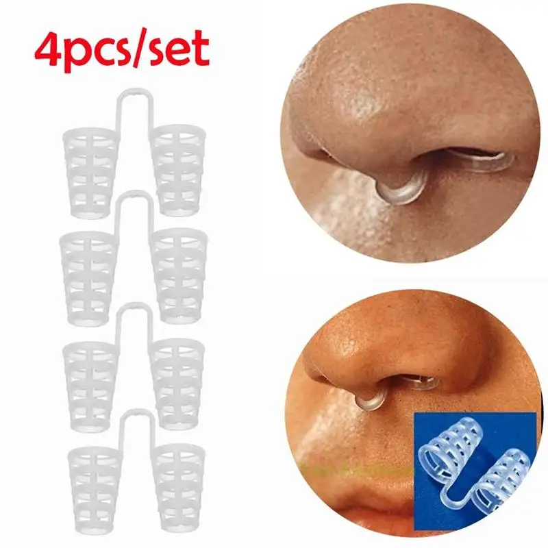 4 шт. храп анти храп Носовые расширители дыхания-легкий стоп шишки перегрузка помощь сна снимает устройство против храпа набор забота о здоровье